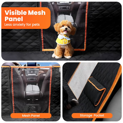 Dog Car Seat Cover, Waterproof Nonslip Durable Soft Back Seat Extender for Dogs, Covers for SUVs & Cars Trucks