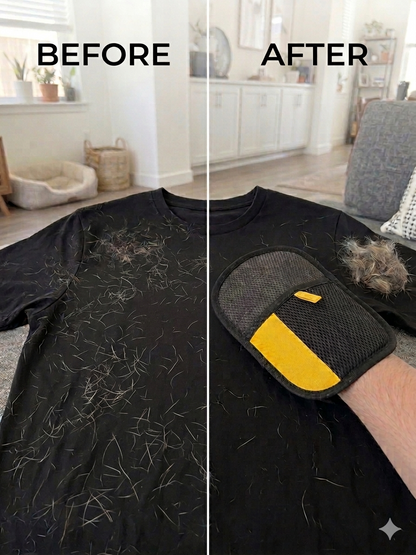 Dog & Cat Hair Remover Glove –  Pet Grooming Mitt for Easy Deshedding & Bathing