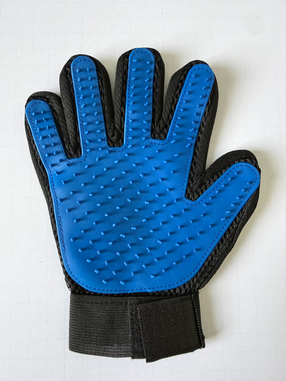Pet Grooming Glove Left & Right Hand Blue color